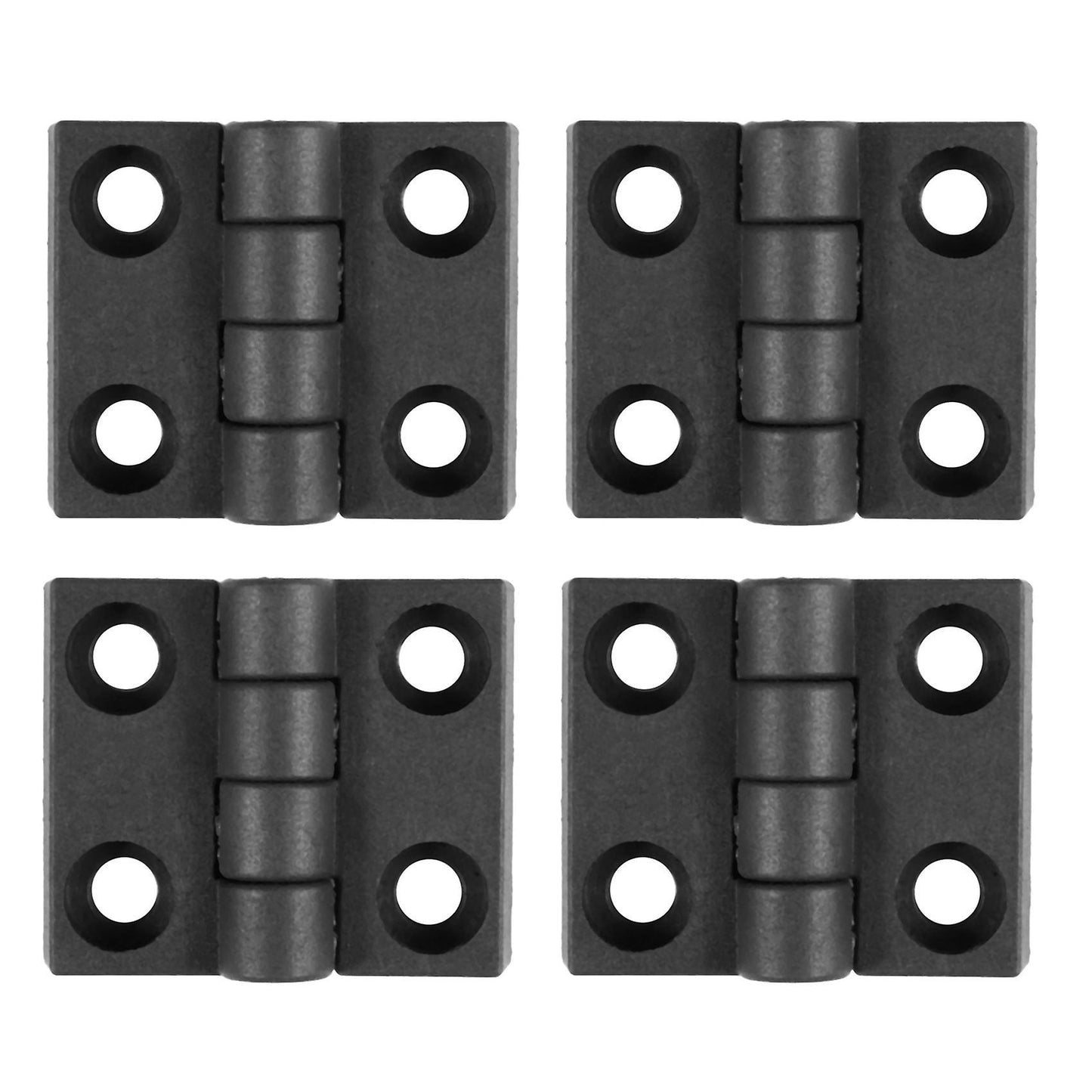 4pcs 63mm X 50mm Cabinet Plastic Hinge Door Hinges Hinge Black