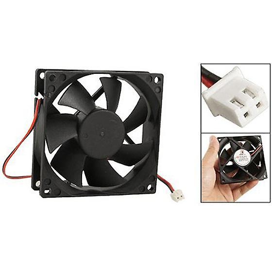 Dc 12v Black 80mm Square Plastic Cooling Fan for Computer Pc Case