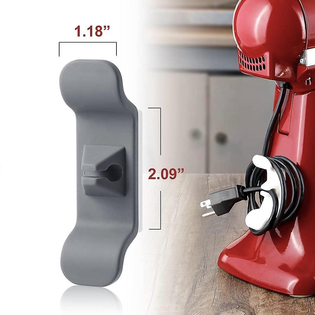 Cord Holder for Appliances, Plastic Cord Keeper, (gray, 2 Pcs)