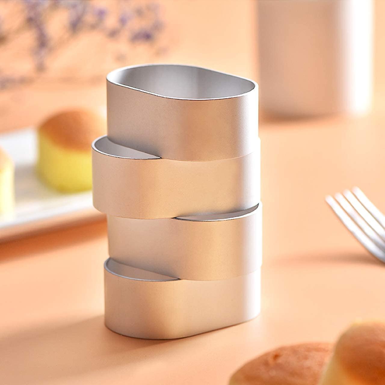 Oval Cheese Cake Rings Half-cooked Molds Cake Paper Side Liners