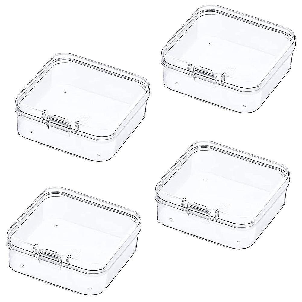 Clear Plastic Beads Storage Containers Box Storage Containers ,4 Pcs
