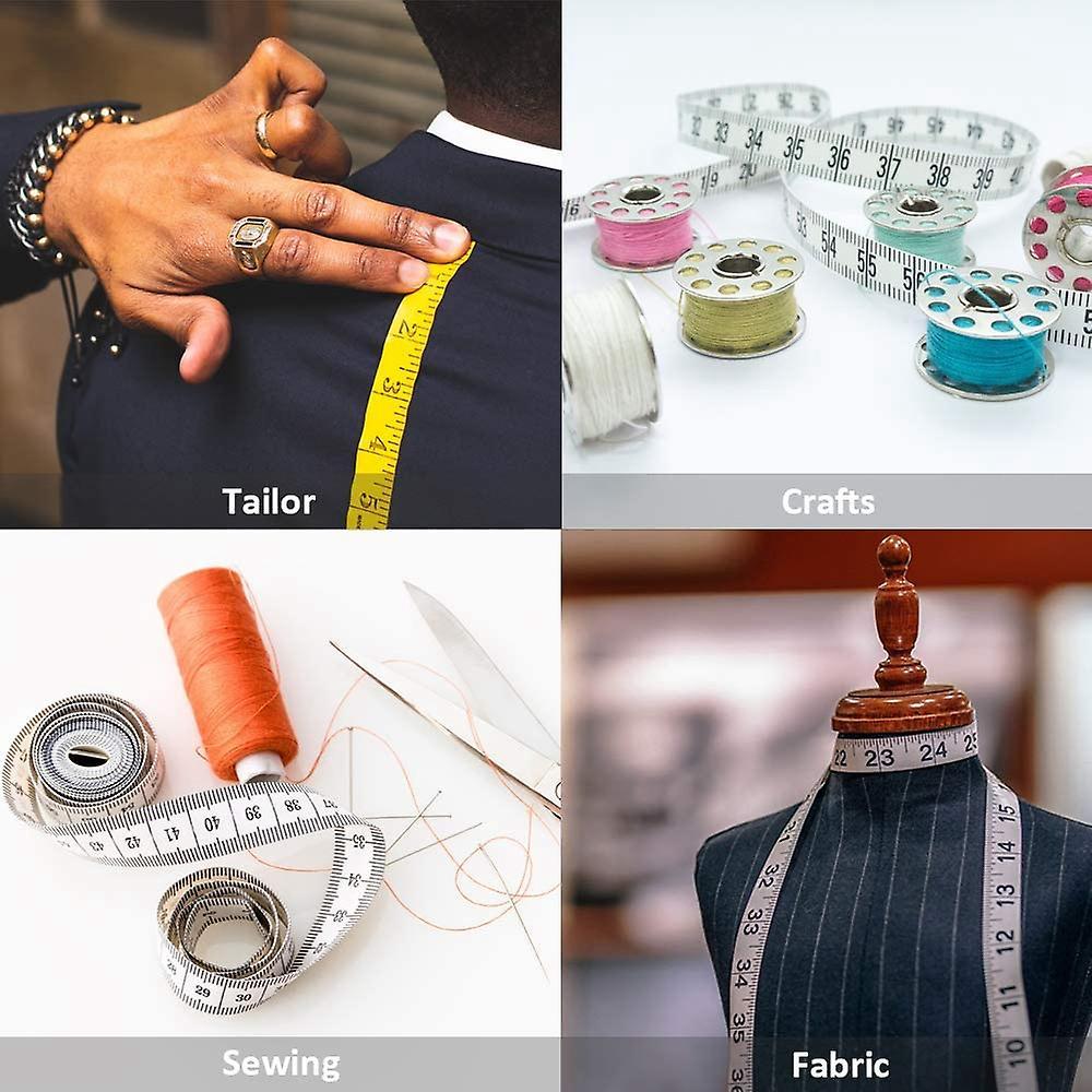 Retractable Dual Sided Measure Tape for Body Sewing Fabric Tailor