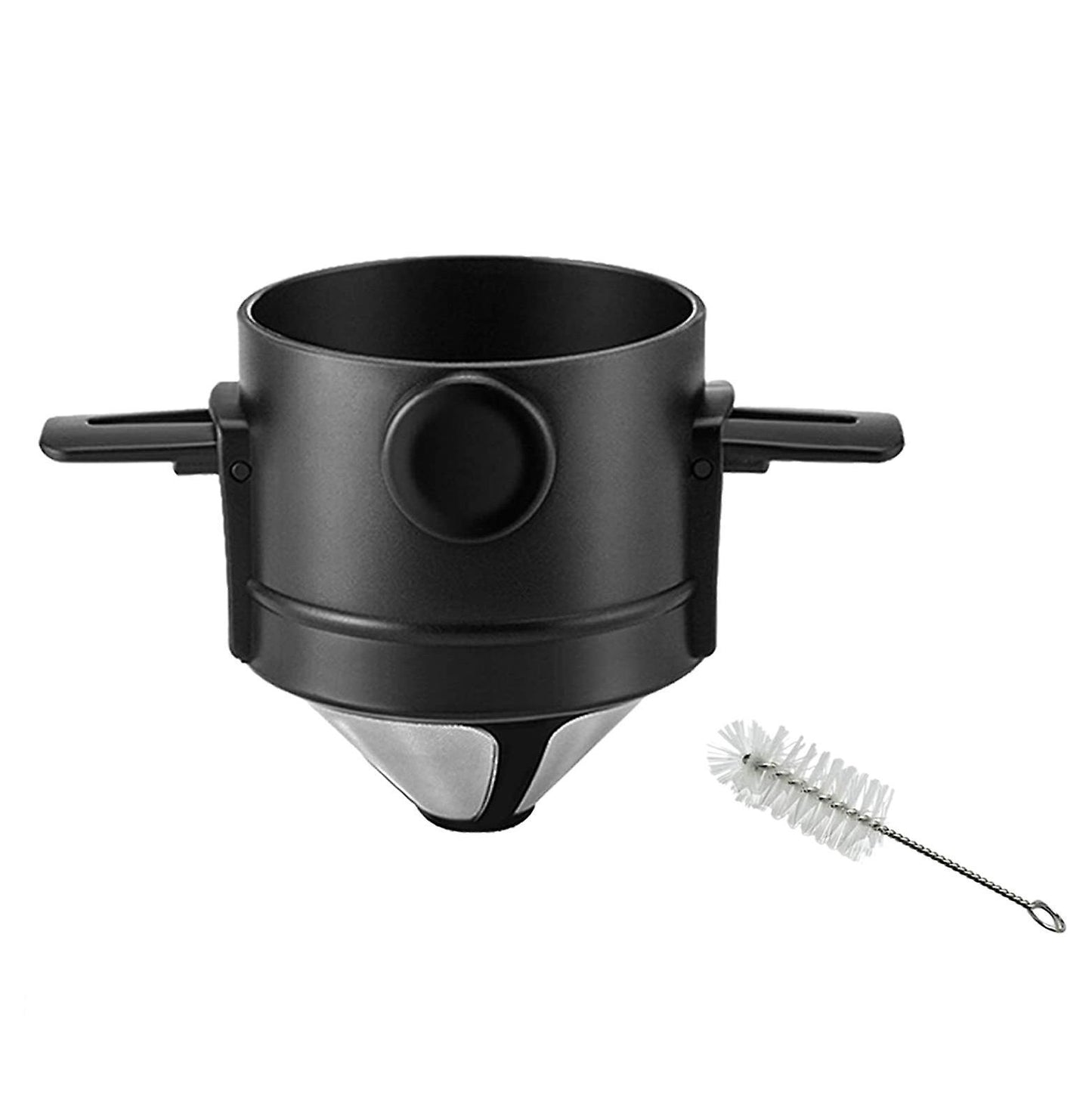 Reusable Pour Over Coffee Maker with Brush with Collapsible Holders