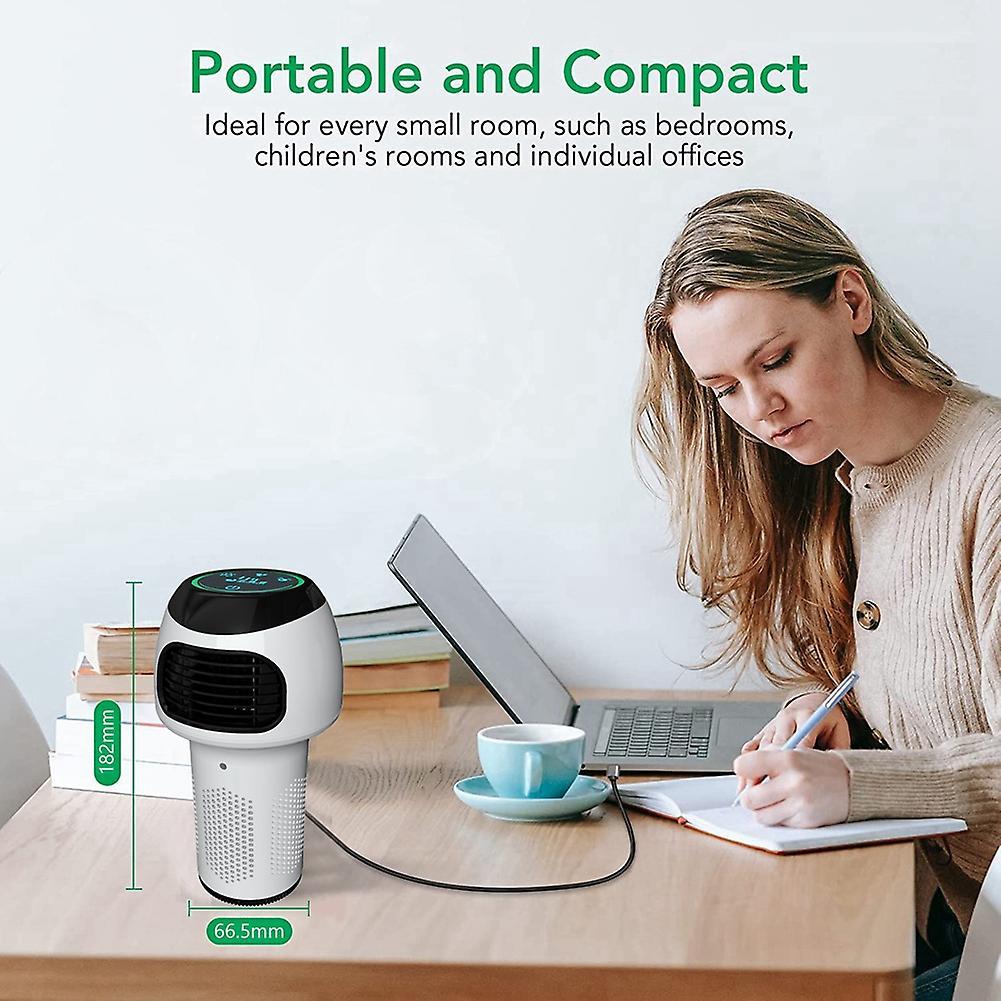 Car Air Purifier for Home Bedroom Office Desktop Pet Room Air Cleaner