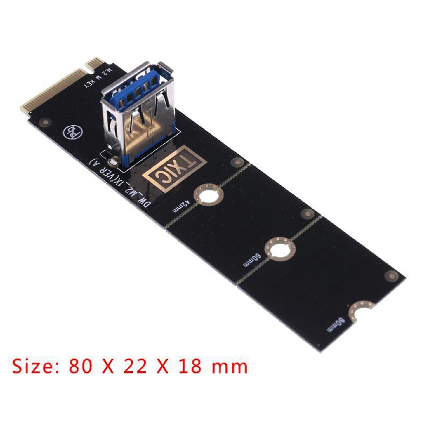 M.2 Ngff to Usb 3.0 Pcie Card M2 Slot Extender Adapter for Btc Mining