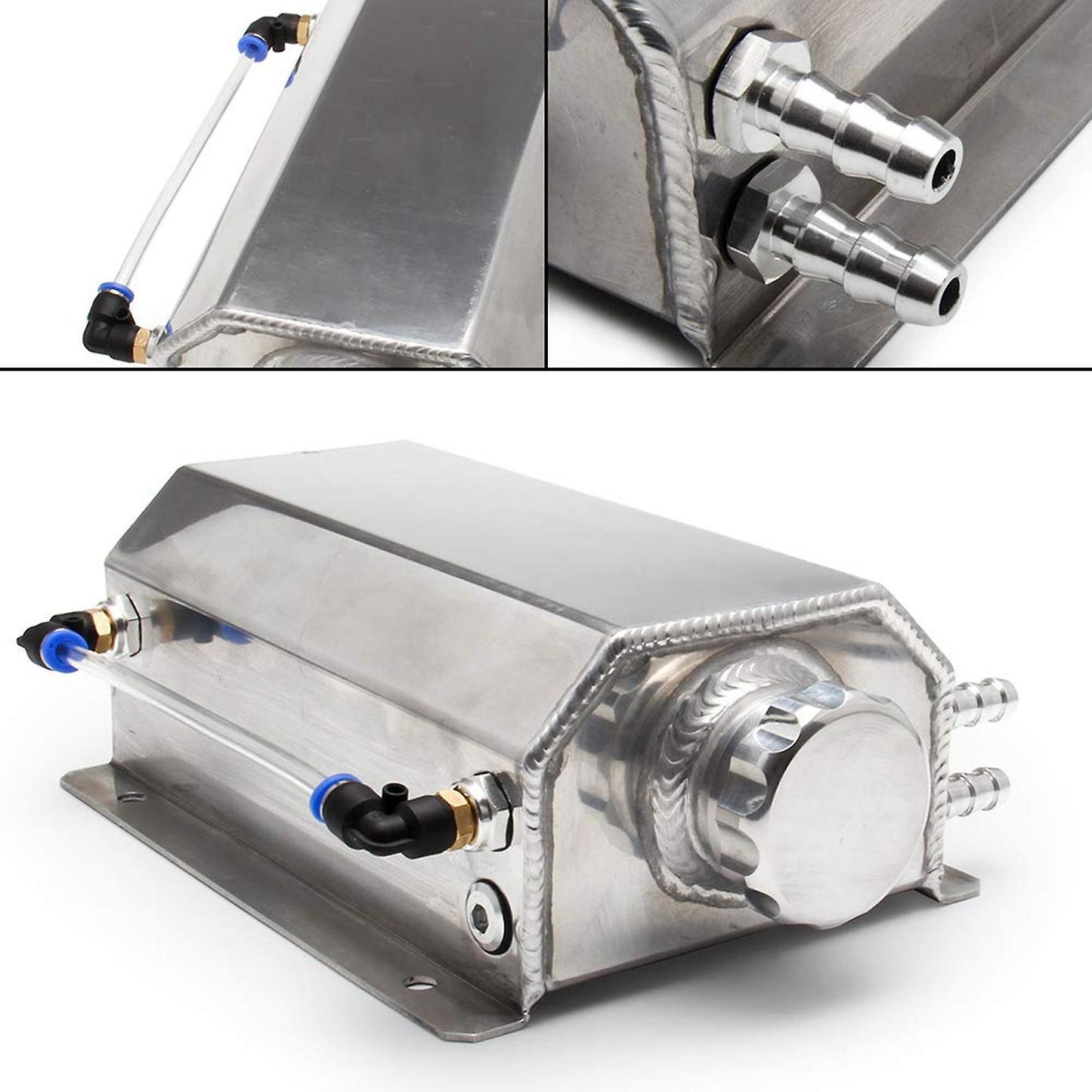 2l Universal Square Radiating Coolant Tank Aluminum Alloy Container