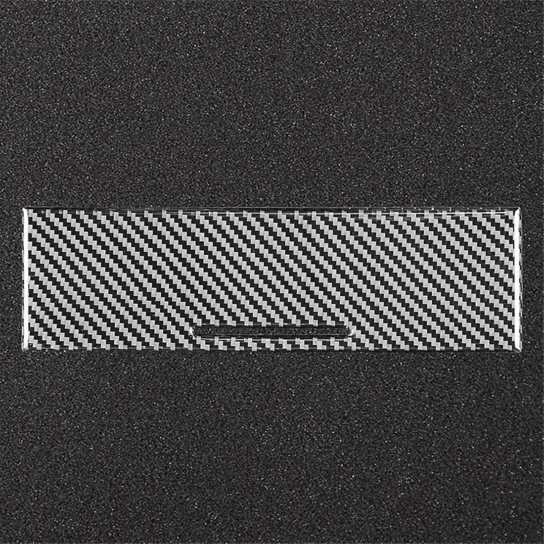 Carbon Fiber Center Control Panel Ashtray Box Cover Trim Sticker