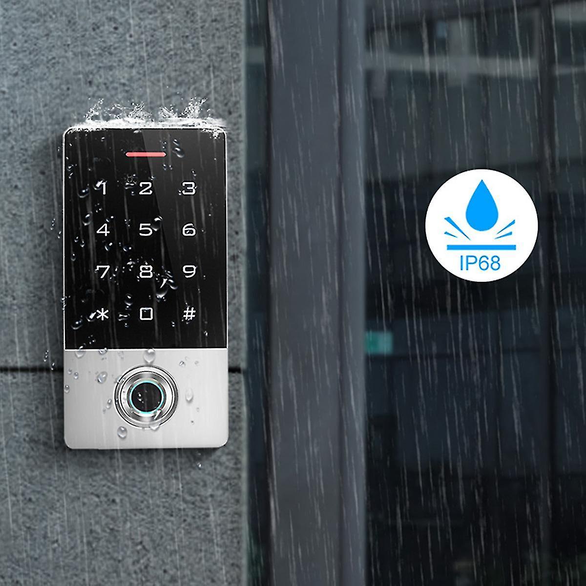 Wifi Tuya Metal Fingerprint Smart Door Lock Ip68 Pin Card