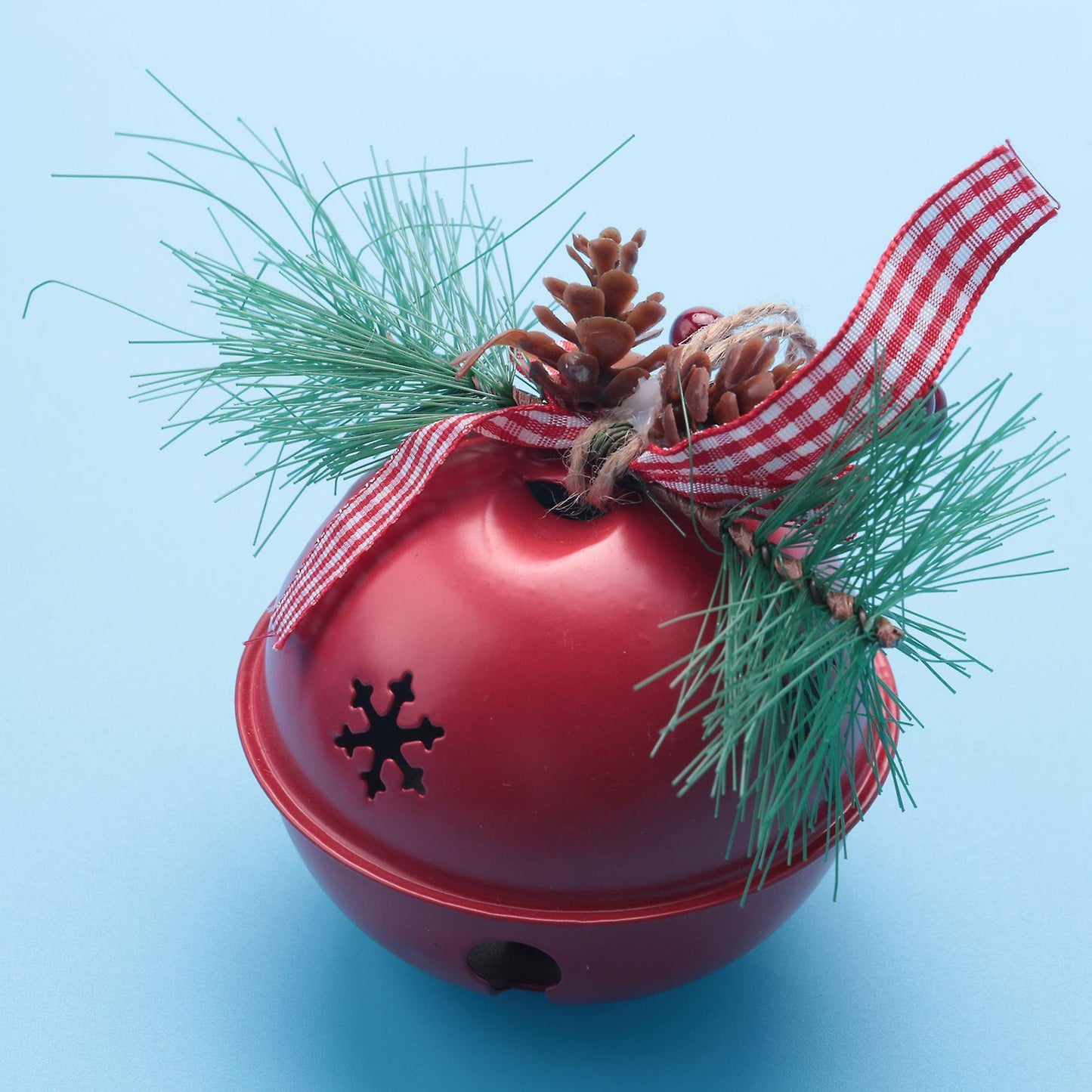 Bell Pandant Metal Jingle Bells Christmas Decor for Home Party Red