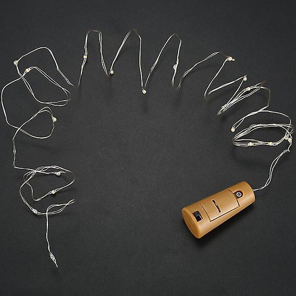10 Packs Wine Bottle Stopper Copper Wire Light String 2m 20led Light