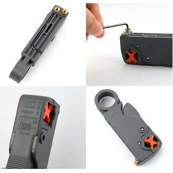 Coaxial Cable Lead Rotary Stripper Cutter Rg58 Rg6-gray