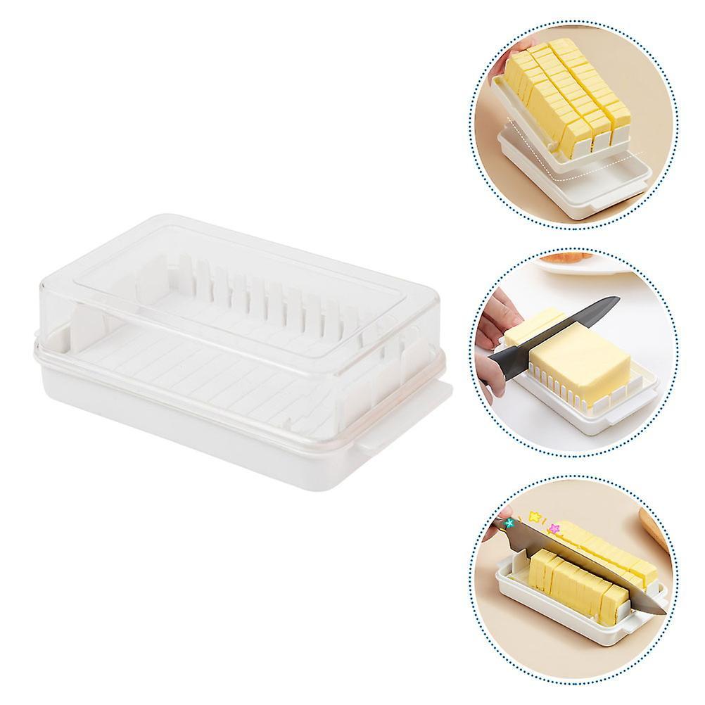 Butter Cutting Storage Box Butter Dish Cutter with Lid 2