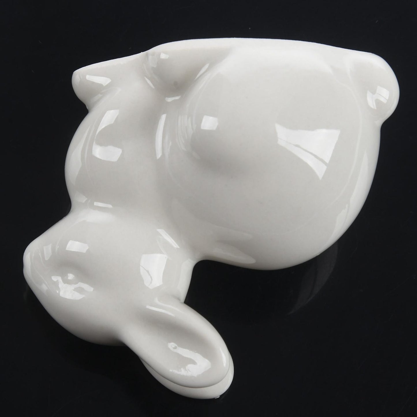 2x Cute Mini White Ceramic Rabbit Home Decoration Ornaments Medium