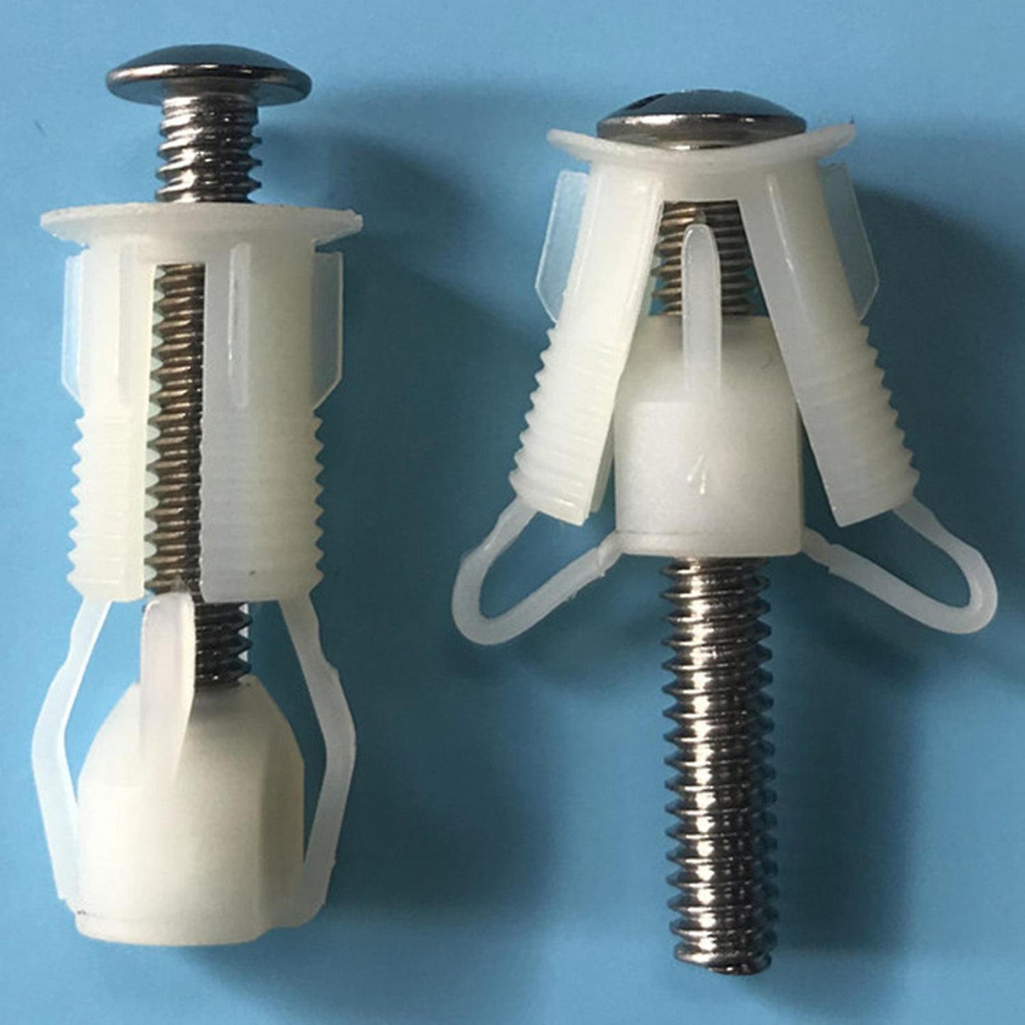 2pcs Toilet Cover Screws Well Nut Pan Fixing for Toilet Seat Hinges
