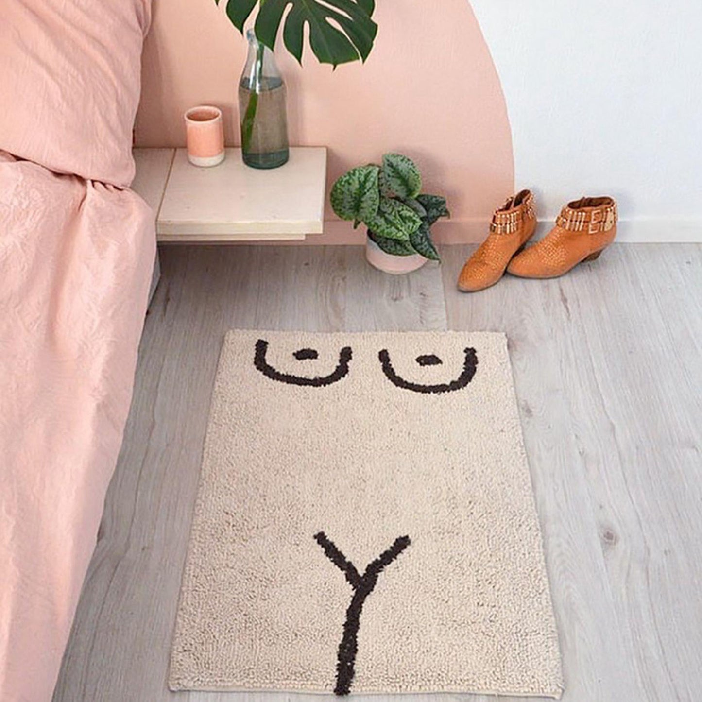 Carpets Rugs for Home Floor Stair Sexy Body Pattern Non-slip Mat (b)