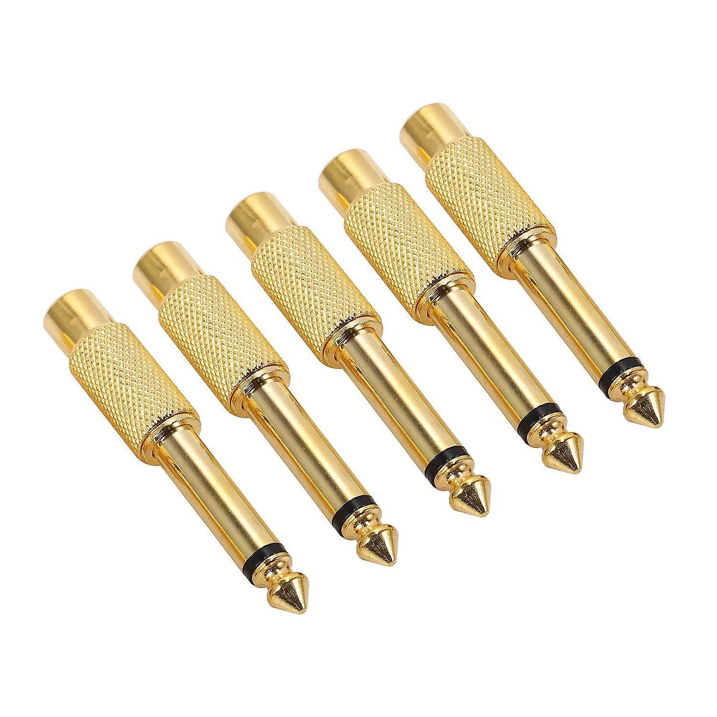 5x Gold Plated 6.35mm 1/4 Inch Male Mono Plug 6.5mm Jack Audio Plug