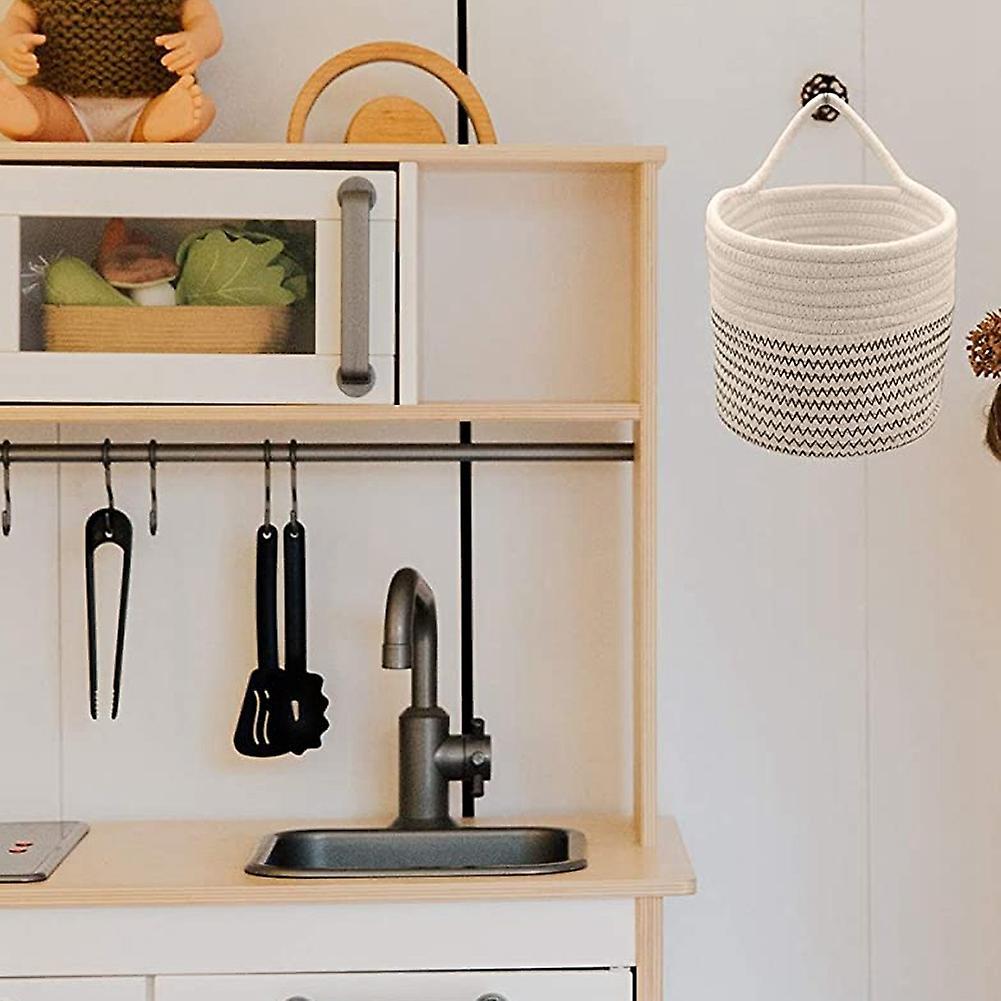 Wall Rope Baskets Cotton Rope Baskets Woven Baskets Storage Baskets