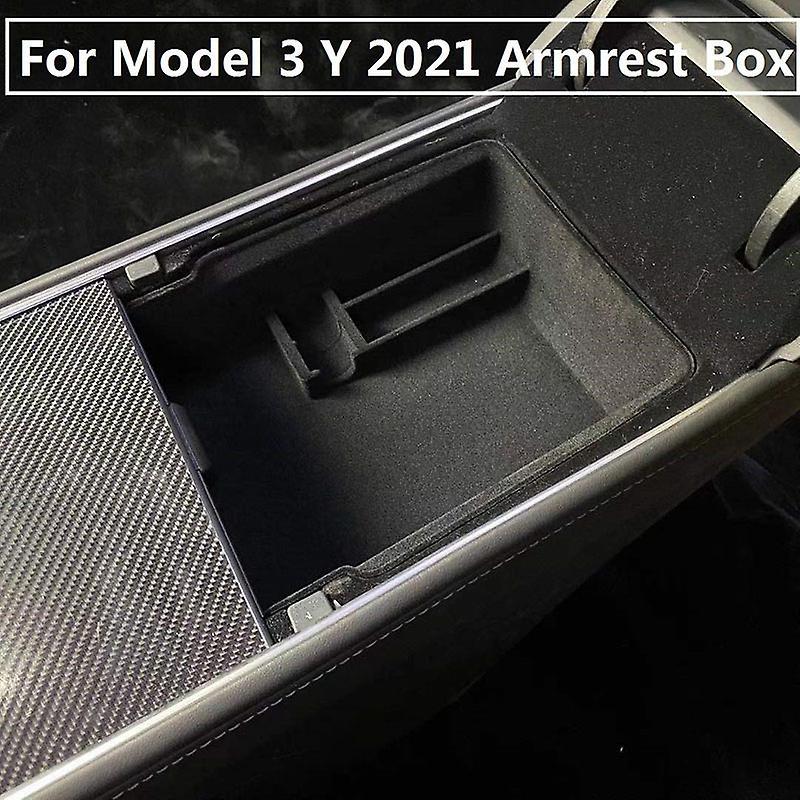 For Tesla Model 3 Model Y Car Central Armrest Storage Box Accessories