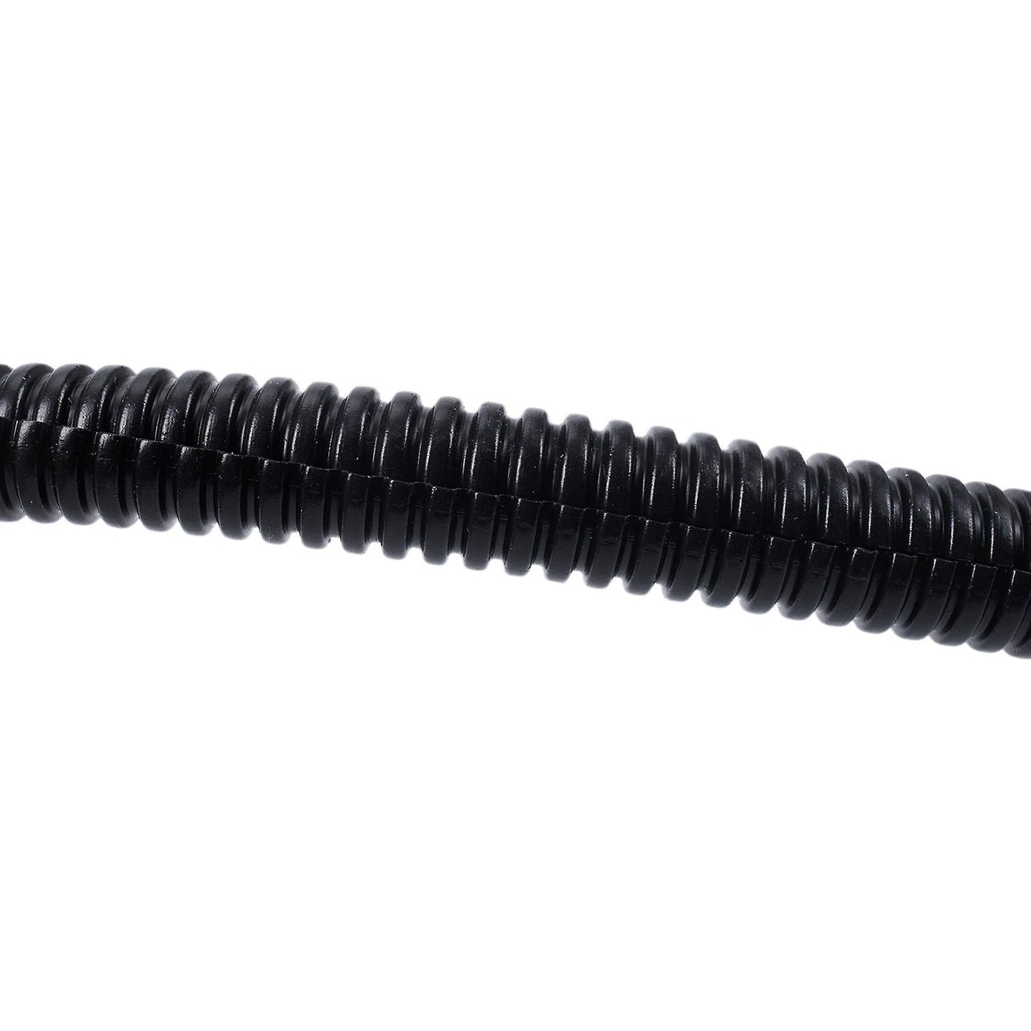 2x 20 Ft Split Wire Loom Conduit Polyethylene Tubing Black 10mm