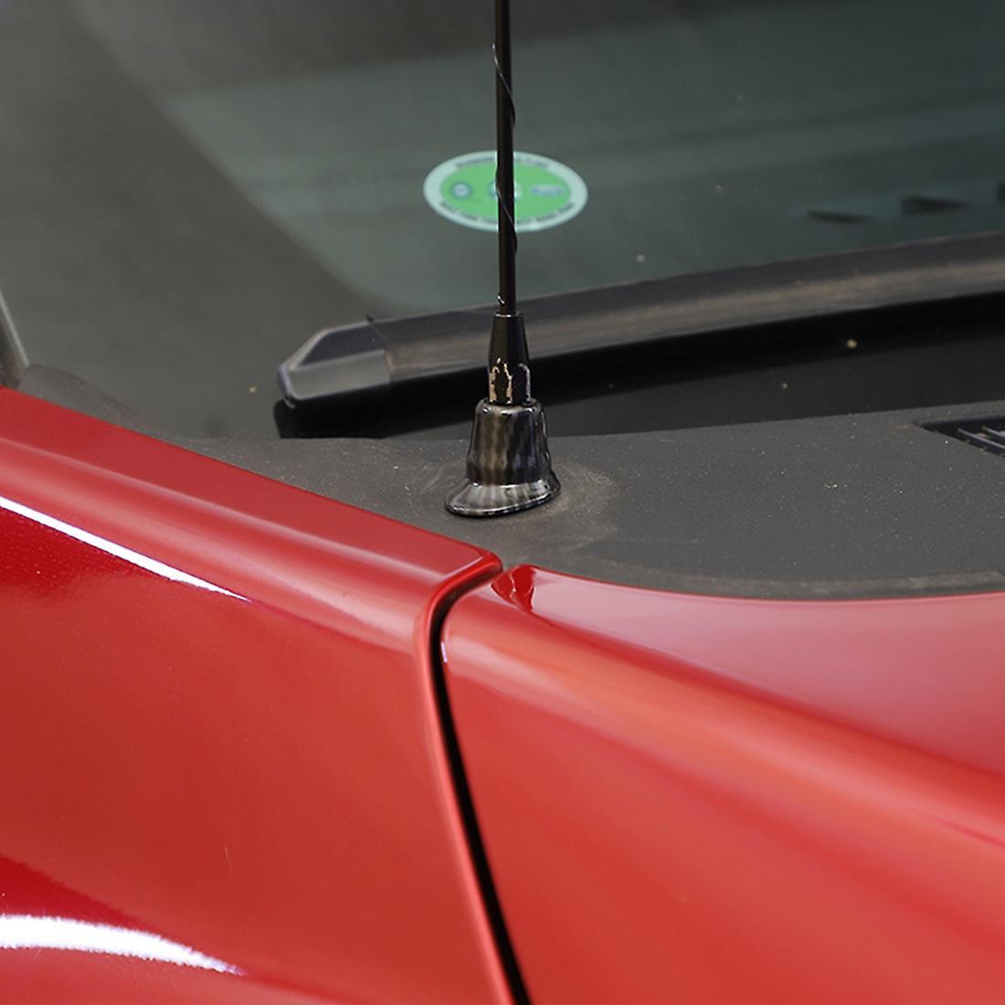 Car Radio Antenna Base Cover Trim Fit for Ford,abs Carbon Fiber