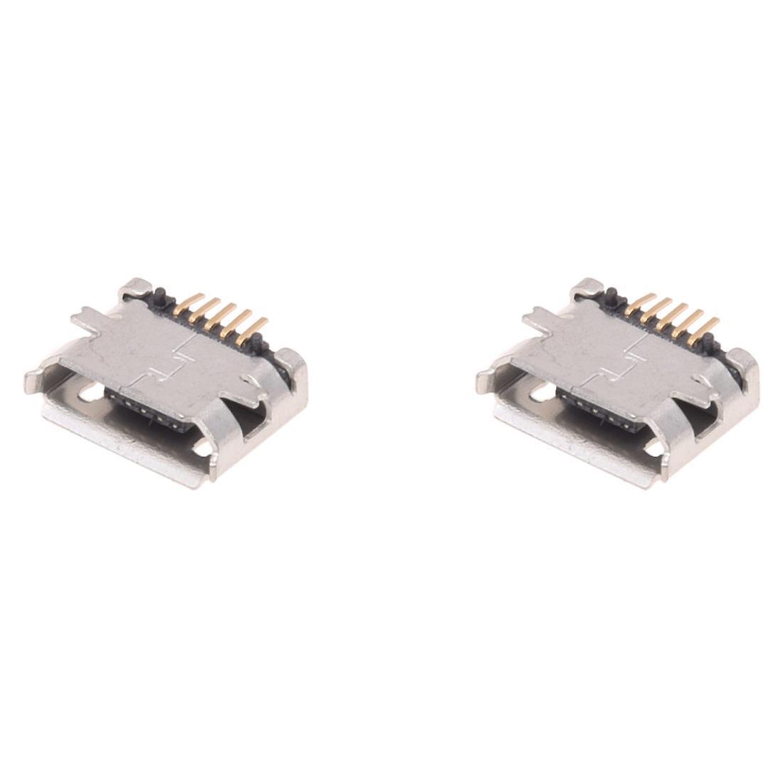 10 Pcs Micro Usb Type B Socket 180 Degree 5-pin Smd Smt Soldering