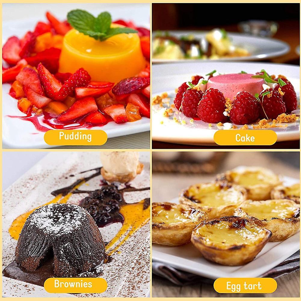 12 Pieces Individual Pudding Molds Non-stick Cake Cookie Pudding Mold