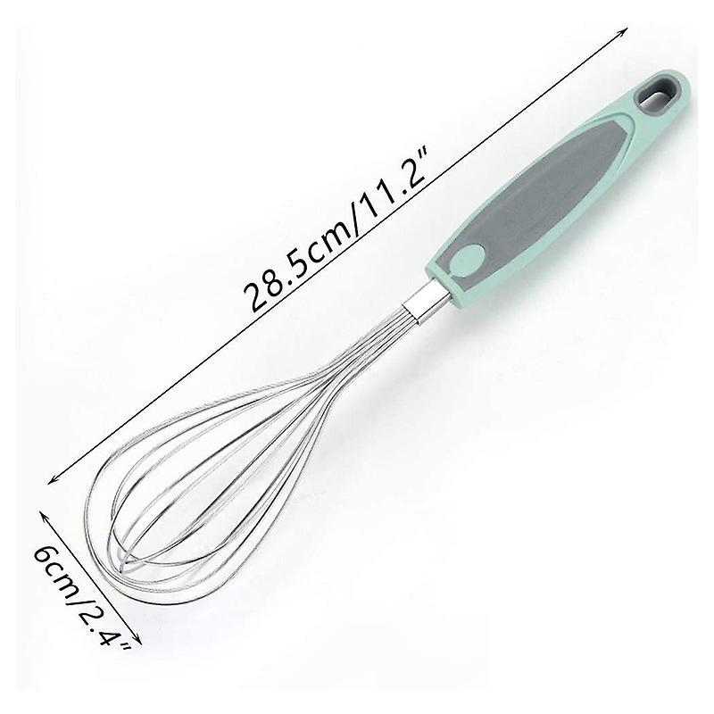 1pcs Mixing and Mixer,whisk Egg Beater Soft Grip for Kitchen,green