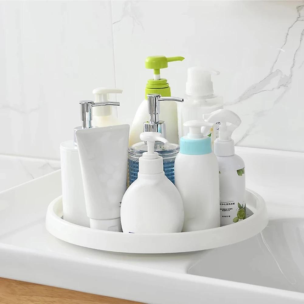 1pcs Kitchen Condiment Round Rotating Storage Tray Tpr Home B