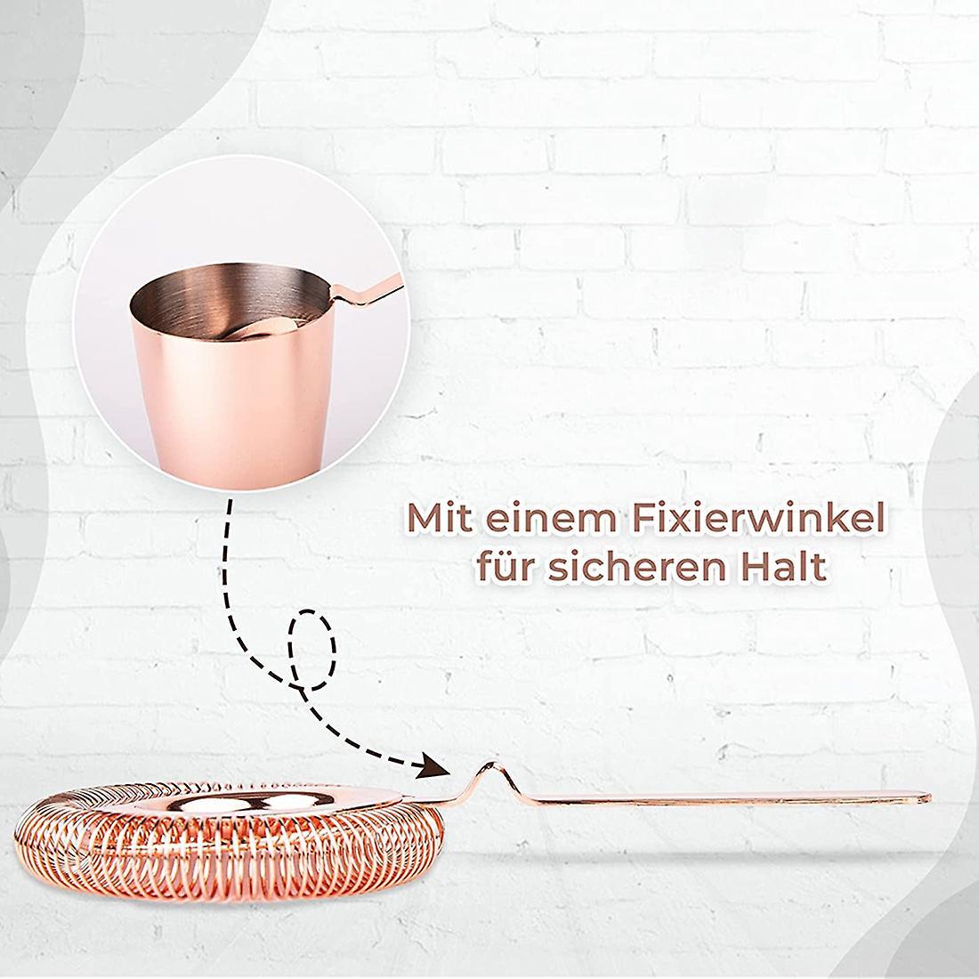 Cocktail Strainer Fits Shakers High Quality Bar Accessories Rose Gold