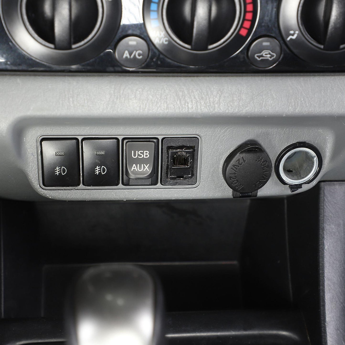 Car Central Control Power Socket Interior Accessories Red