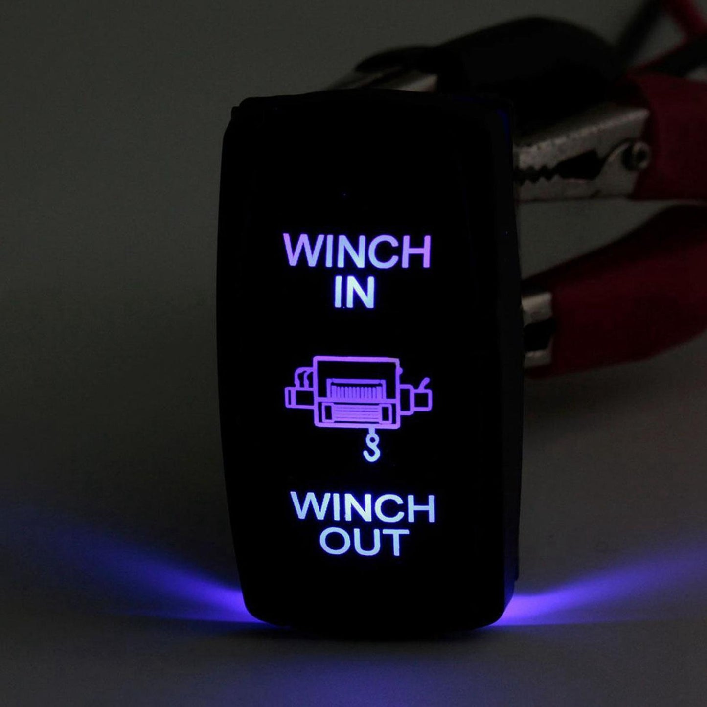 2x 7pin Laser-momentary Rocker Switch 12v On-off-on Led Light Blue