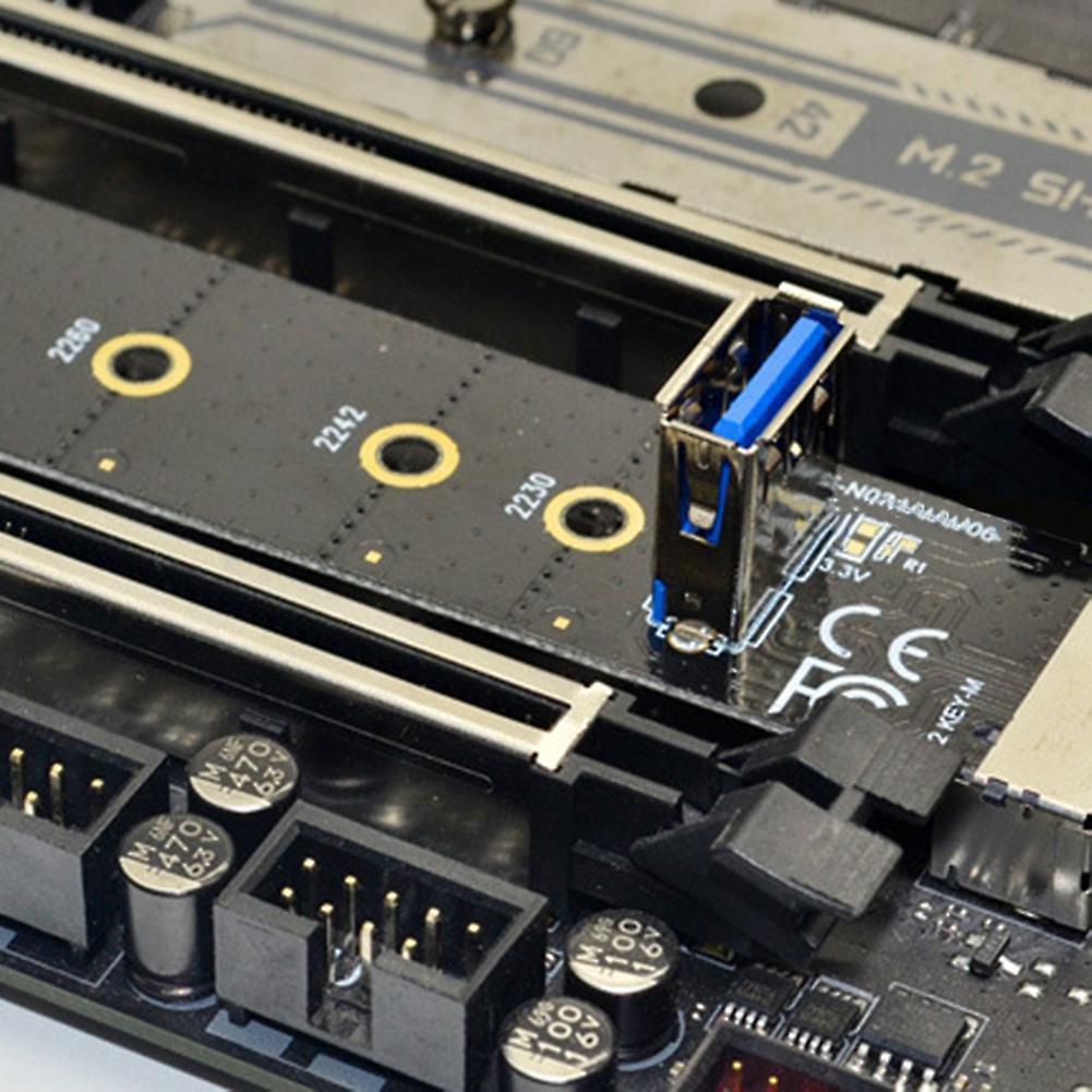 Ngff Slot Adapter Card+pcie 1x to 16x 6pin Graphics Card