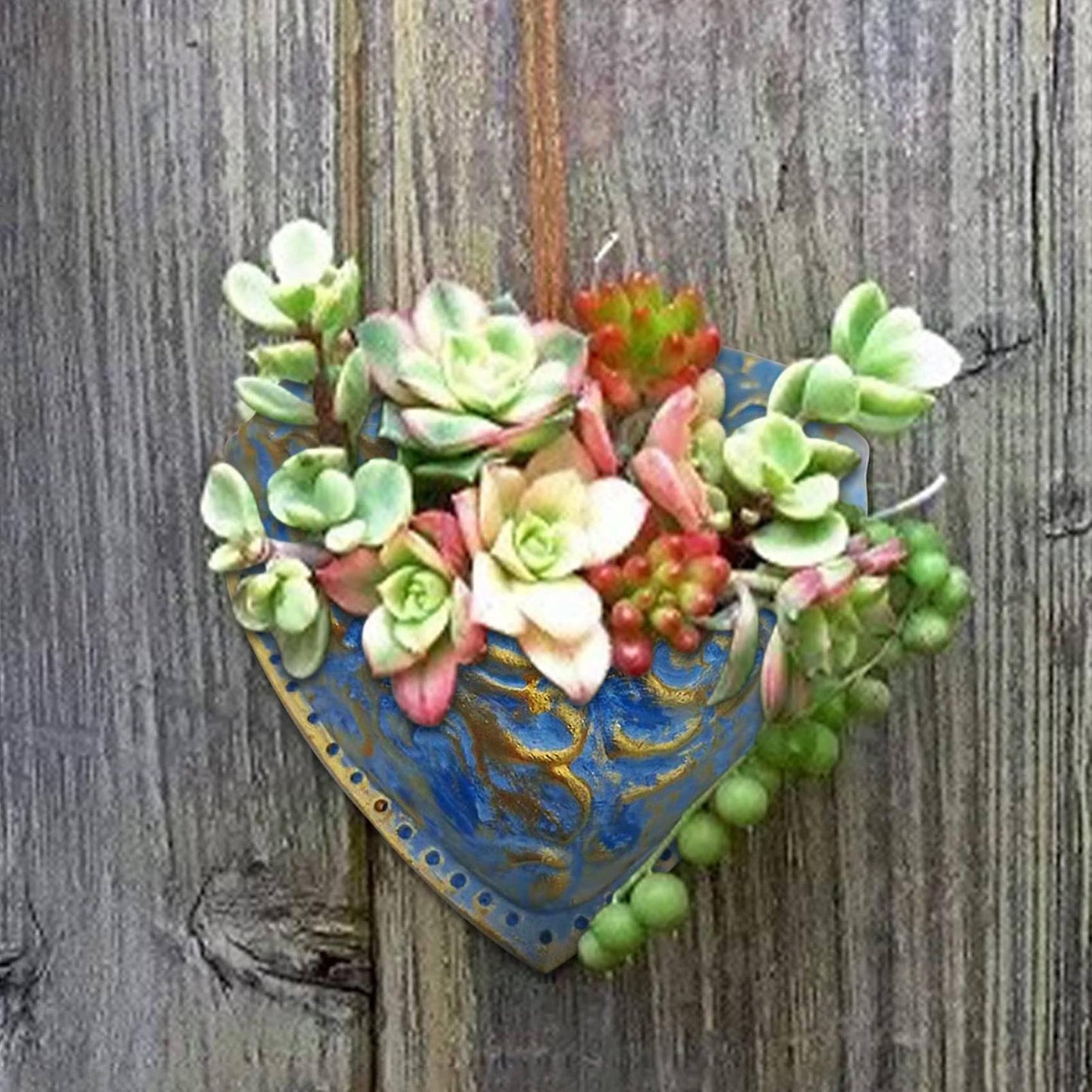 Heart-shaped Succulent Resin Flower Pot Planting Succulent Pots B
