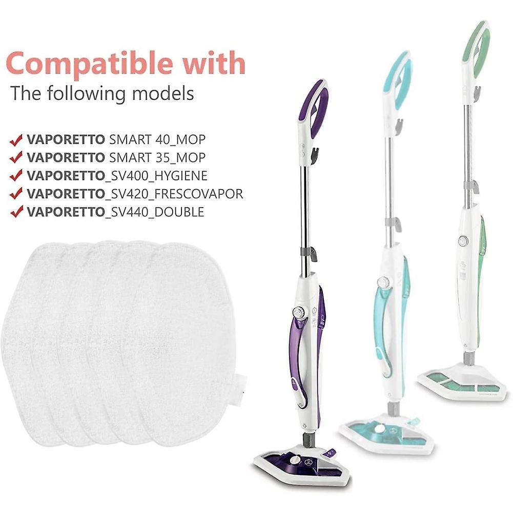 5 Washable Steam Mop Pads Replacement for Polti Vaporetto Paeu0332