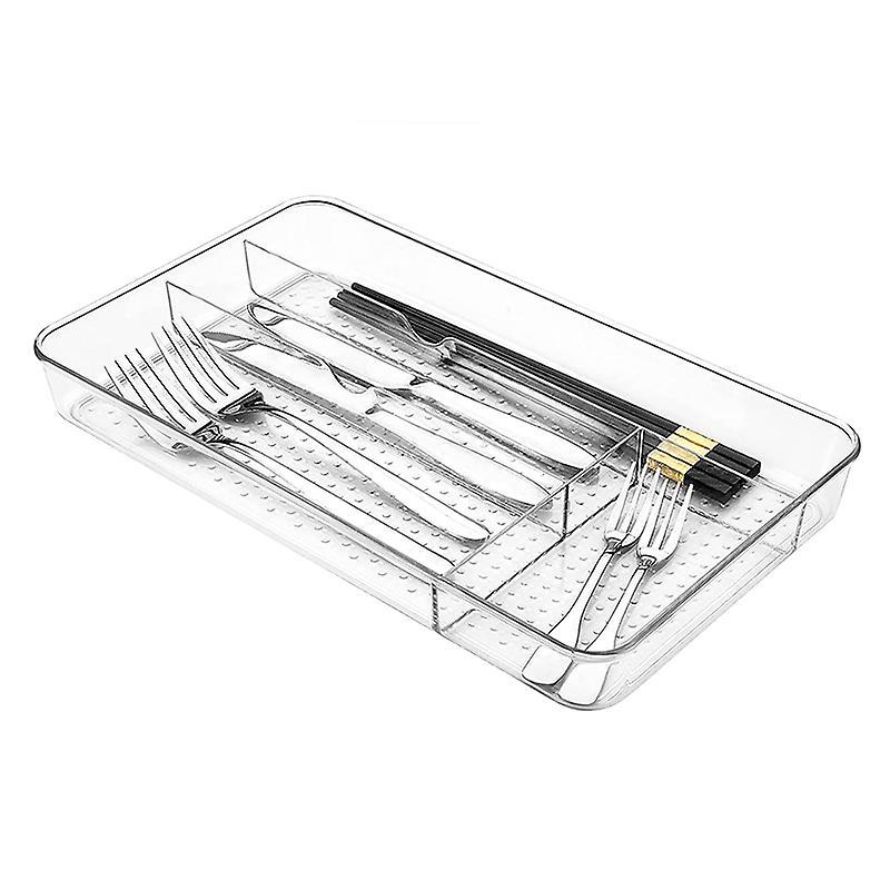 Cutlery Tray Non-slip Drawer Storage Box for Storing Kitchen Utensils