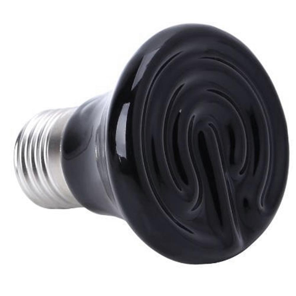Hot 100w E27 Pet Heating Lamp Black Infrared Ceramic Emitter 220-230v