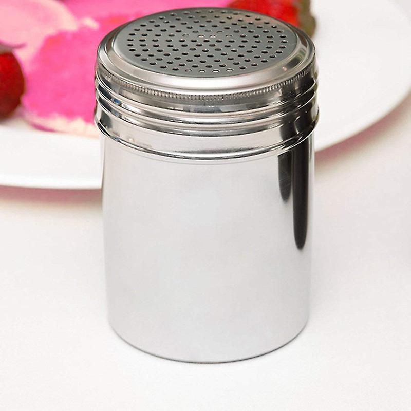 (set Of 2) Dredge Shakers 10 Oz, Stainless Steel Spice Shakers Baking