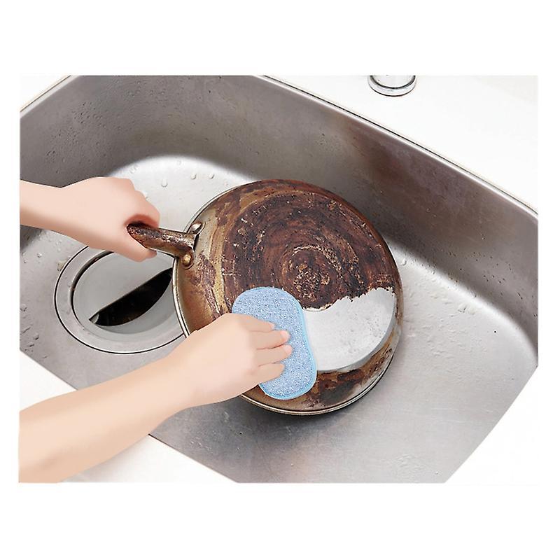 Antibacterial Microfiber Kitchen Sponges Scourer Dish Scrubber Brush