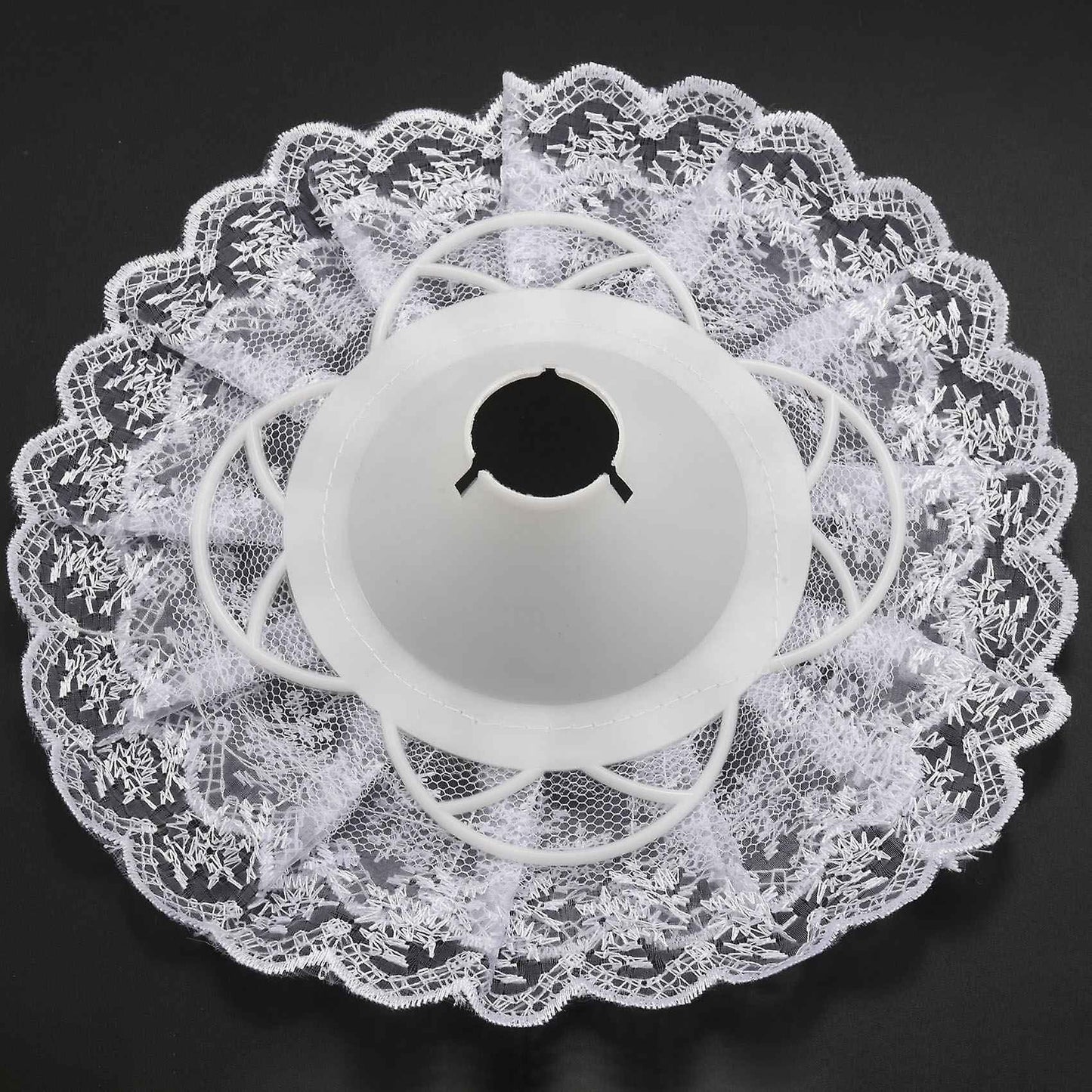 6pcs Lace Bouquet Collar, Diy Bouquet Holder Wedding Bridal White