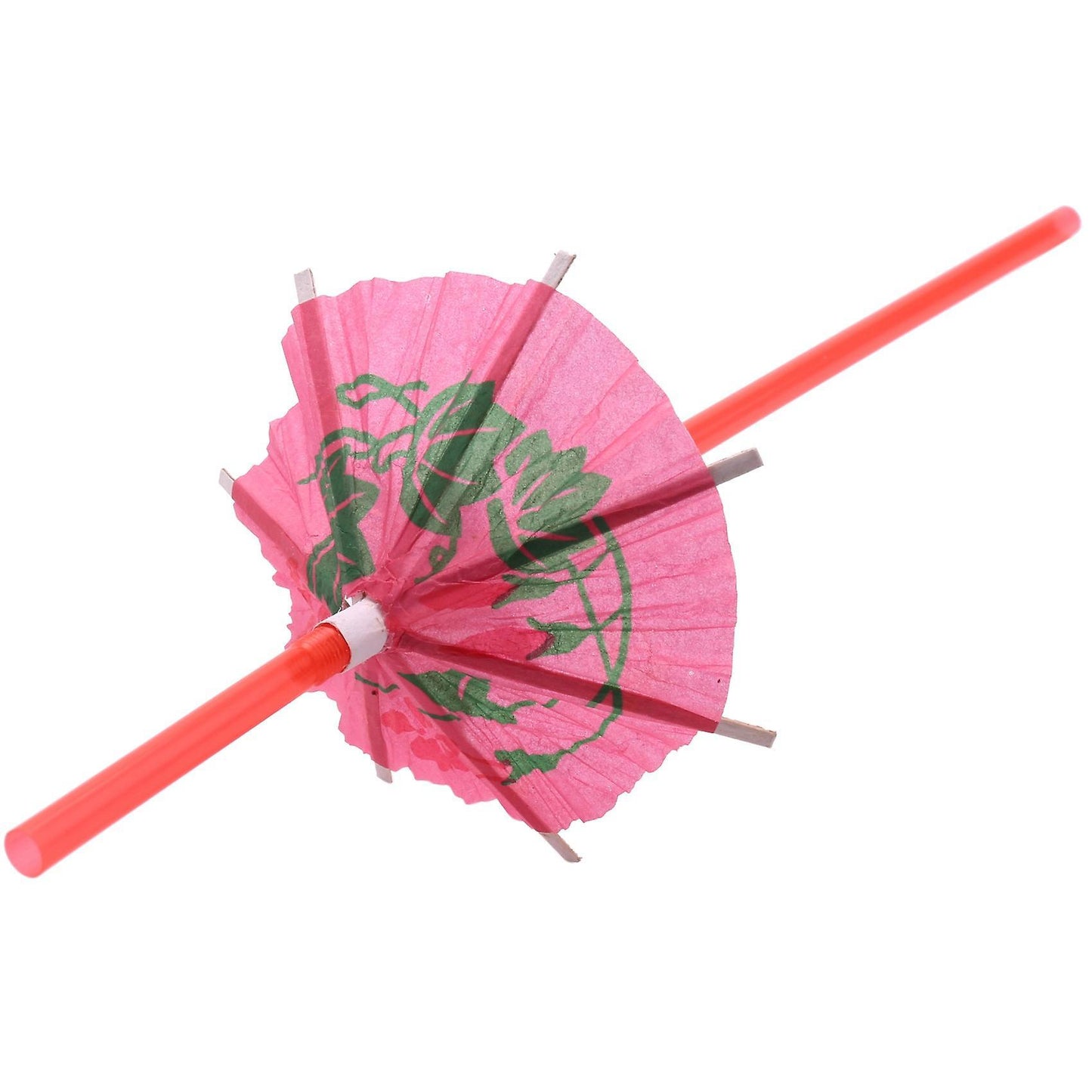 100 Umbrella Parasol Drinking Straws, Hawaiian Beach Cocktail Luau