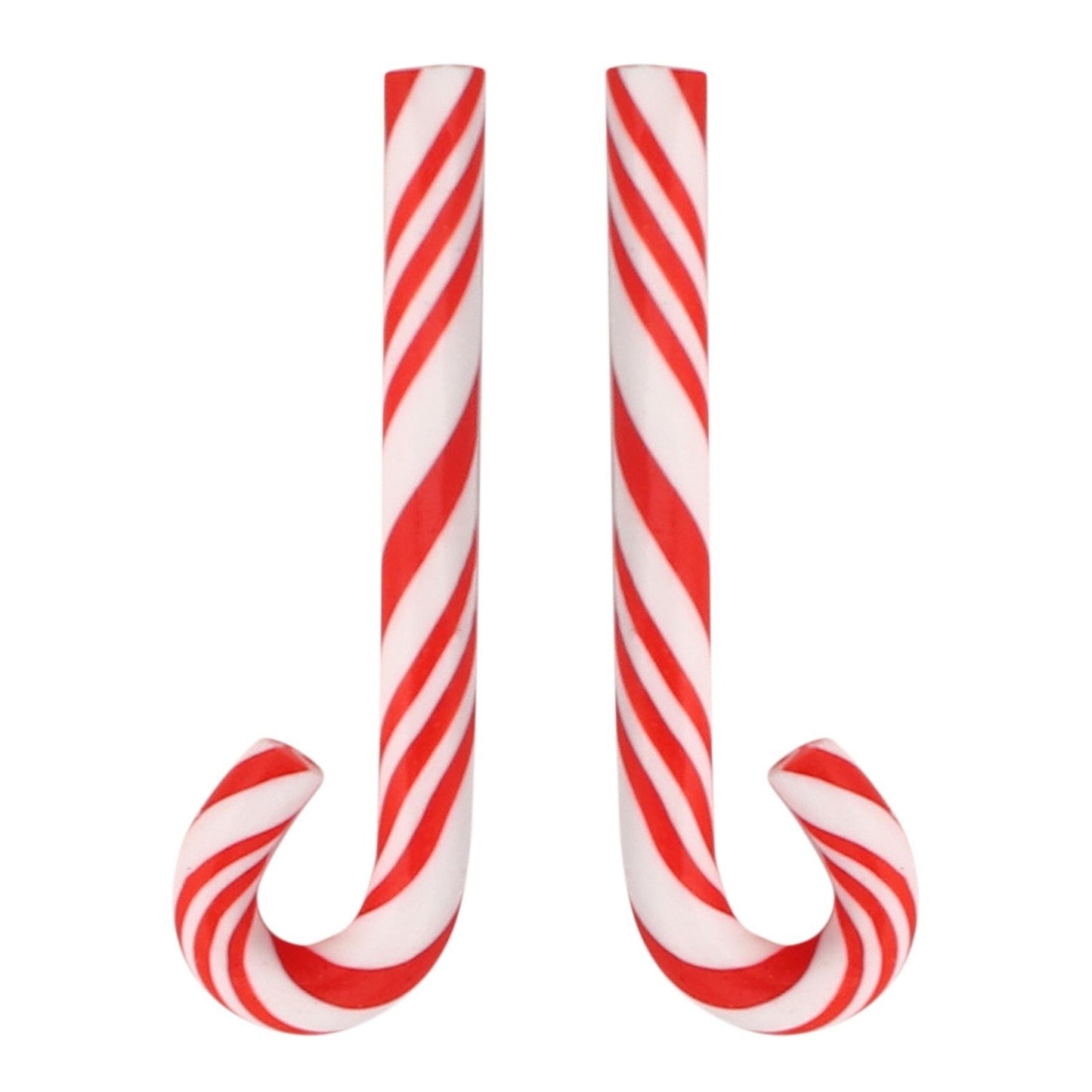 50pcs Red and White Handmade Christmas Candy Cane Miniature Dollhouse