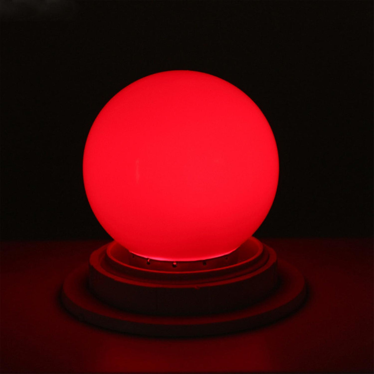 E27 Led Bulbs 1w Pe Frosted Led Globe Colorful 220v -1pcs(red)