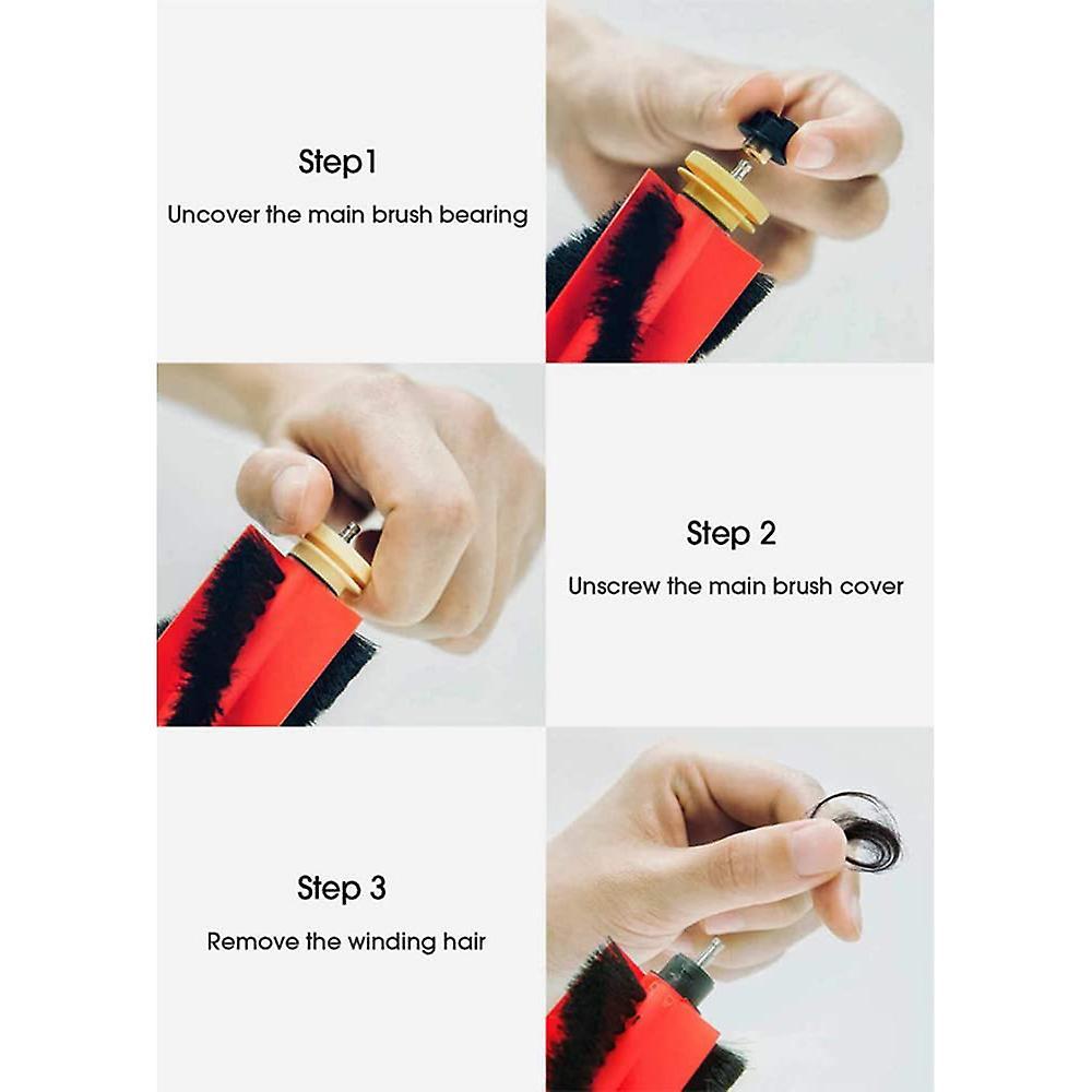 Easy Clean Main Brush for Roborock S6 Maxv, S6, S6 Pure, E4,s4 Max
