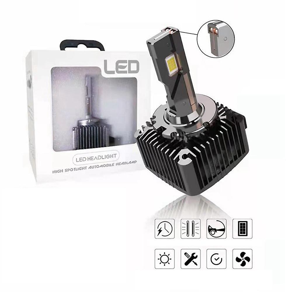 D1s Led Headlight Hid D1s/r Car Bulb Led 8000lm Csp Chip 6000k White