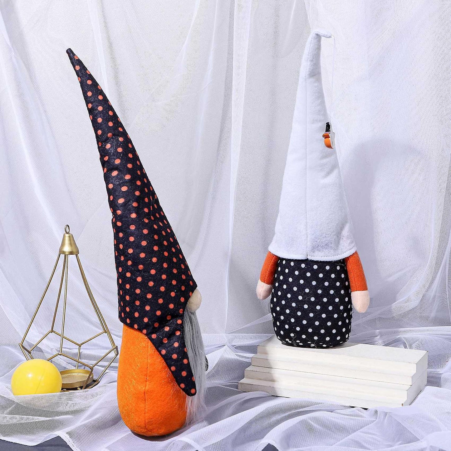 Halloween Faceless Dolls, Halloween Decorations (white Hat Models)