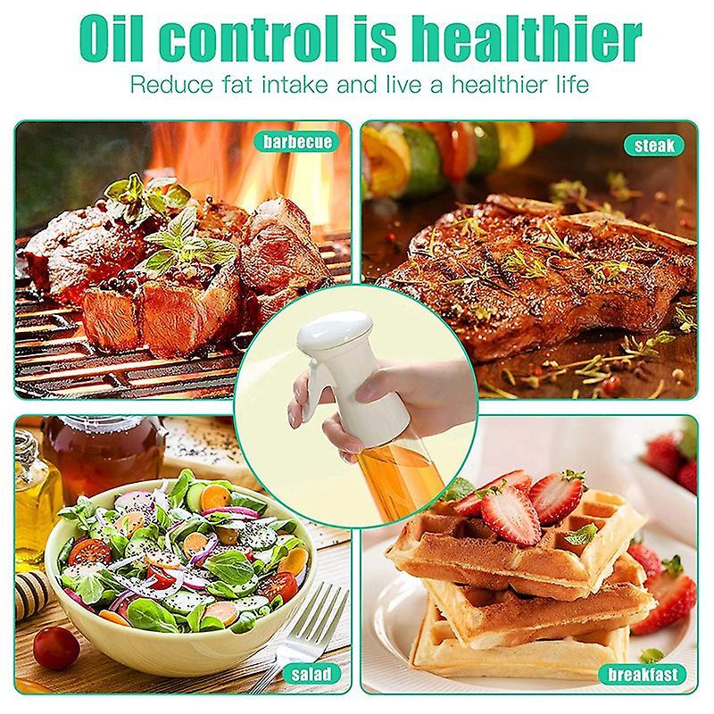 Oil Sprayer Mister for Cooking , Bbq Baking Spray, with Brush White