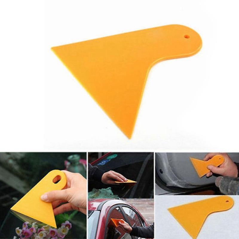 Vinyl Film Wrap Yellow Plastic Foils Cleaner Scraper