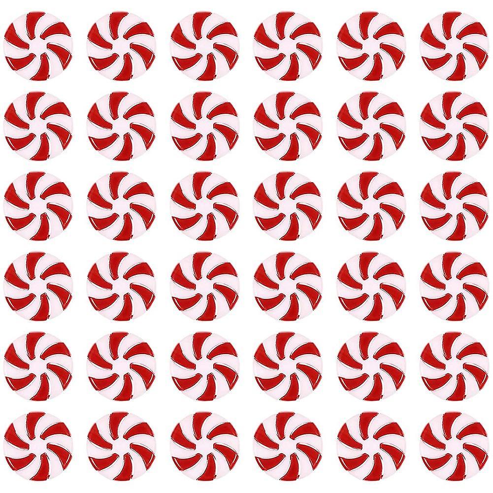 50pcs Christmas Candy Cane for Holiday Decoration Party Favors 25mm
