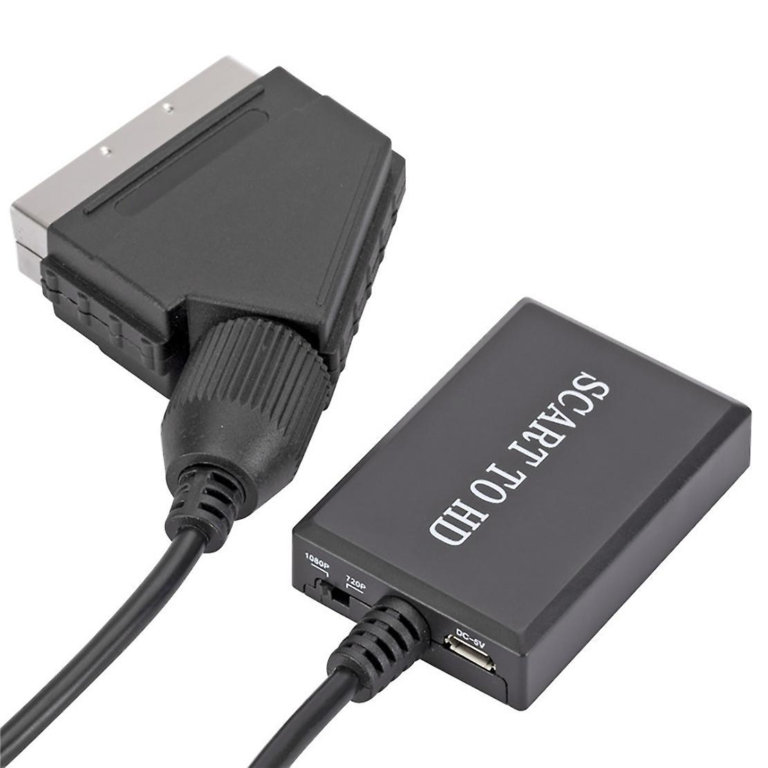 1080p Scart to Hd Audio and Video Cable Box Adapter Video Conversion