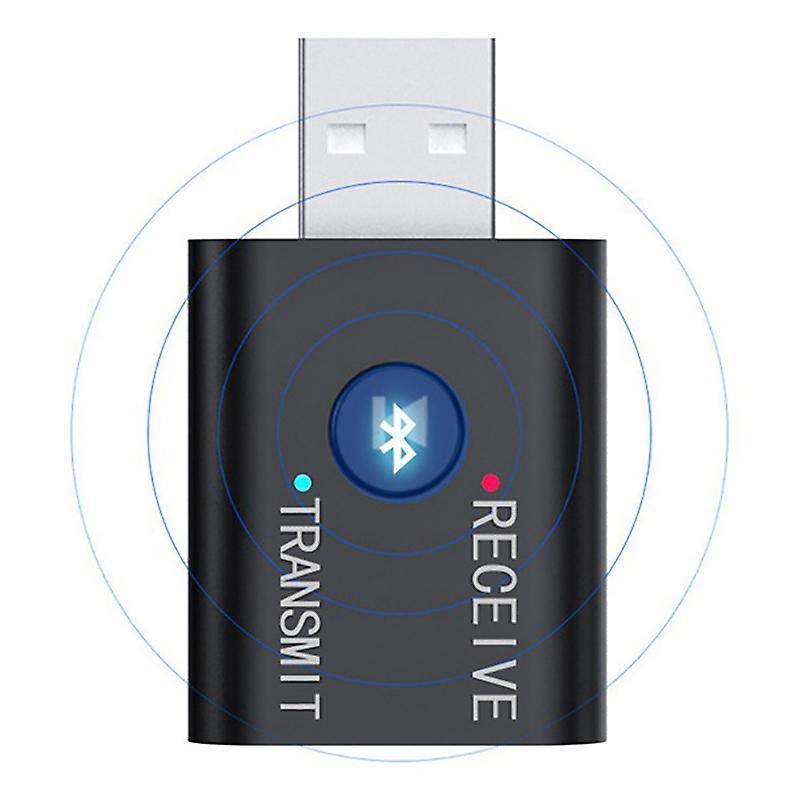 Portable Bluetooth 5.0 Transmitter Receiver 3.5mm Aux Usb Mini 2 In 1